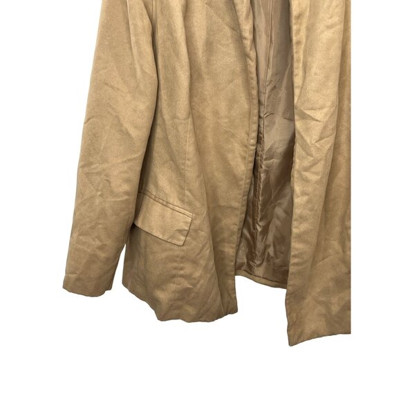 Investments Faux Suede Open Front Blazer Size 20W Tan - Picture 4 of 12